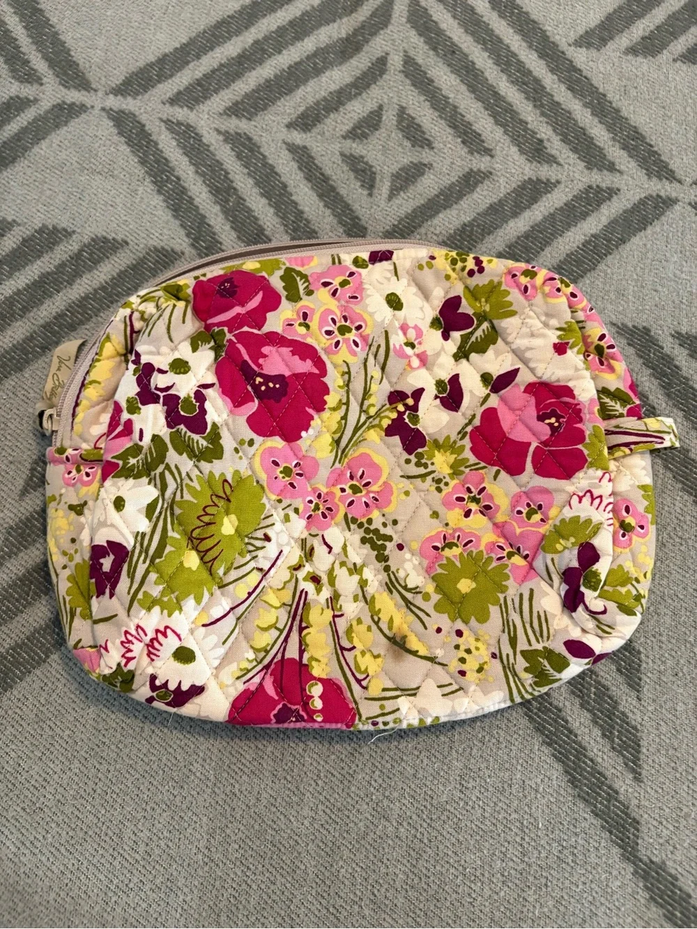 Vera Bradley Make Me Blush Large Cosmetic Bag